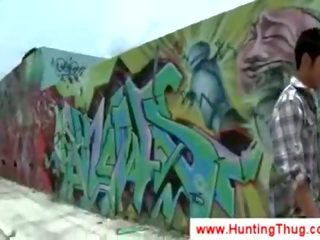 White bloke tries to pick up black graffiti artist